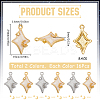 32Pcs 2 Colors Alloy Enamel Pendants ENAM-SC0005-63-2