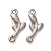 304 Stainless Steel Connector Charms STAS-N124-52P-1