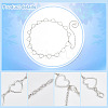   2Pcs 2 Style Alloy Heart Waist Chains AJEW-PH0004-05-3