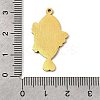 Stainless Steel Enamel Pendants STAS-I065-01G-05-3