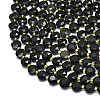 Natural Golden Sheen Obsidian Beads Strands G-C116-A56-02-3