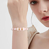 20Pcs Natural Rose Quartz European Beads G-SP0001-01B-04-5