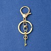 304 Stainless Steel Initial Letter Key Charm Keychains KEYC-YW00004-26-2