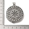 304 Stainless Steel Big Pendants STAS-D091-05AS-3