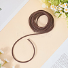 Braided Leather Cord with Core WL-CL0001-01D-3