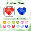 120Pcs 12 Colors Transparent Acrylic Beads TACR-AR0001-29-2