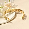 304 Stainless Steel Open Cuff Bangles for Women LS-BJEW-Z083-02G-03-3