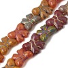 Painted Glass Beads Strands GLAA-Z021-02A-1