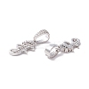Eco-Friendly Brass Micro Pave Cubic Zirconia Pendants KK-K265-01P-F-2
