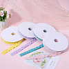 20 Yards Ruffled Polyester Elastic Lace Trim EW-WH0018-01A-7