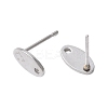 16Pcs 2 Colors 201 Stainless Steel Stud Earring Findings with Hole EJEW-FS0001-19-2