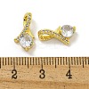 Rack Plating Brass Micro Pave Cubic Zirconia Charms KK-C074-01G-3