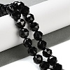 Natural Black Tourmaline Beads Strands G-NH0021-A24-01-2