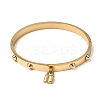 304 Stainless Steel Charm Bangles BJEW-H644-12G-4
