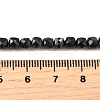 Natural Black Sapphire Beads Strands G-G259-C02-4x4mm-5