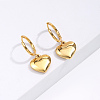 Heart Pendant Stainless Steel Hoop Earrings RM4785-3