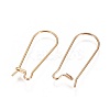 Ion Plating(IP) 304 Stainless Steel Hoop Earrings Findings Kidney Ear Wires LS-X-STAS-L216-22B-G-2
