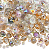 114Pcs Transparent Electroplate Glass Beads GLAA-PA0001-17A-1