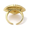 Rack Plating Brass Cuff Finger Rings for Women RJEW-C114-14A-G-3