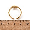 304 Stainless Steel Enamel Cuff Rings for Women RJEW-F194-02G-3