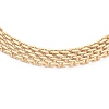 Vacuum Plating 304 Stainless Steel Mesh Chain Necklaces NJEW-O123-06G-2