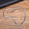 Stainless Steel Cuban Link Chains Necklaces PW-WGE1B56-01-3