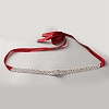 Alloy Rhinstone Chain Belt AJEW-WH20072-39C-1