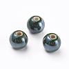 Glazed Porcelain Beads PORC-D001-10mm-01-1