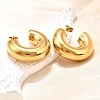 Ion Plating(IP) 316 Surgical Stainless Steel Stud Earrings for Women LS-EJEW-C053-02G-1