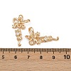 Brass Micro Pave Cubic Zirconia Pendants KK-K407-01G-3