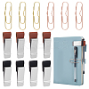 6Pcs 2 Colors Carbon Steel Paper Clips AJEW-NB0006-93-1