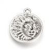 Tibetan Style Alloy Pendants TIBEP-Q064-116AS-RS-2