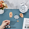 2 Bags 2 Styles Silicone Ear Shaped Earring Display Stands EDIS-OC0001-09A-3