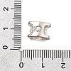 925 Sterling Silver Crystal Moissanite Rhinestone Oval Links STER-D308-04P-3