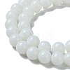 Opaque Solid Color Glass Round Beads Strands GLAA-F032-8mm-01-6