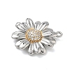 Brass Micro Pave Cubic Zirconia Pendants KK-P342-06G-2