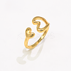 Brass Cuff Open Rings for Women WE5042-2