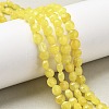 Natural Dyed White Jade Beads Strands G-C179-A6mm-04-1