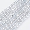 Electroplate Glass Bead Strands EGLA-P027-PL03-1
