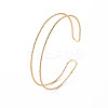 Brass Cuff Bangles BJEW-T017-01G-NF-1