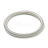 Non-Tarnish Adjustable 304 Stainless Steel Spring Bangles BJEW-H617-07P-1