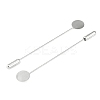 Brass Lapel Pin Base Settings LS-KK-WH0045-025A-P-1