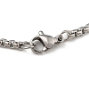 201 Stainless Steel Enamel Electronic Piano Cross Pendant Box Chain Necklaces NJEW-M076-01P-02-3