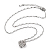 304 Stainless Steel Necklaces for Women NJEW-R015-03P-4
