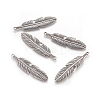 Tibetan Style Alloy Feather Big Pendants LS-TIBEP-A12720-AS-NR-1