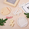 4Pcs 4 Style DIY Mobile Phone Holders Silicone Mold DIY-MP0001-12-5
