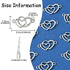 10Pcs Alloy Crystal Rhinestone Links/Connectors ALRI-FS0001-02P-4