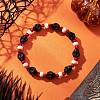 Synthetic Turquoise & Glass Seed Beads Bracelets BJEW-JB12170-01-1