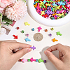 800Pcs 2 Styles Cross Theme Acrylic Beads MACR-PA0001-45C-3