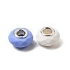 Spray Painted Faceted Resin European Beads RESI-C063-02D-2